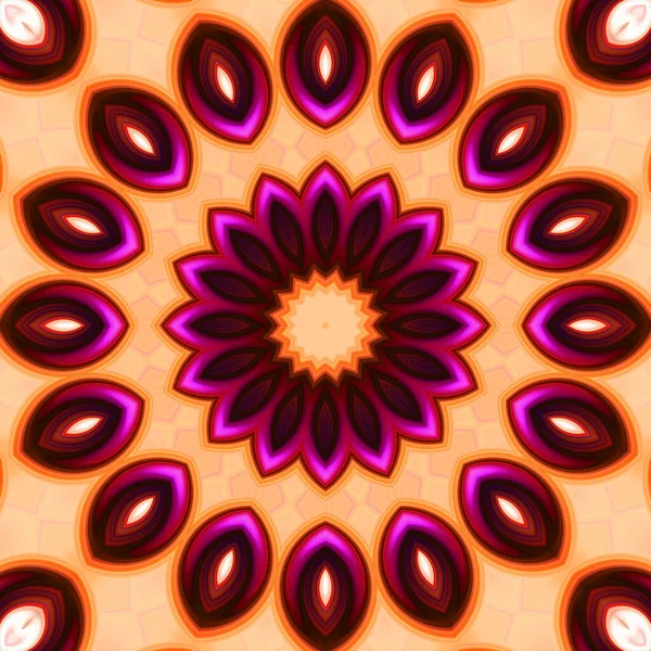 Soyut renkli yaratıcı dijital mandala arkaplan görüntüsü 