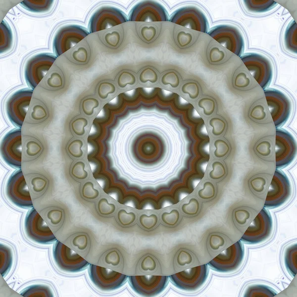 Soyut renkli yaratıcı dijital mandala arkaplan görüntüsü 