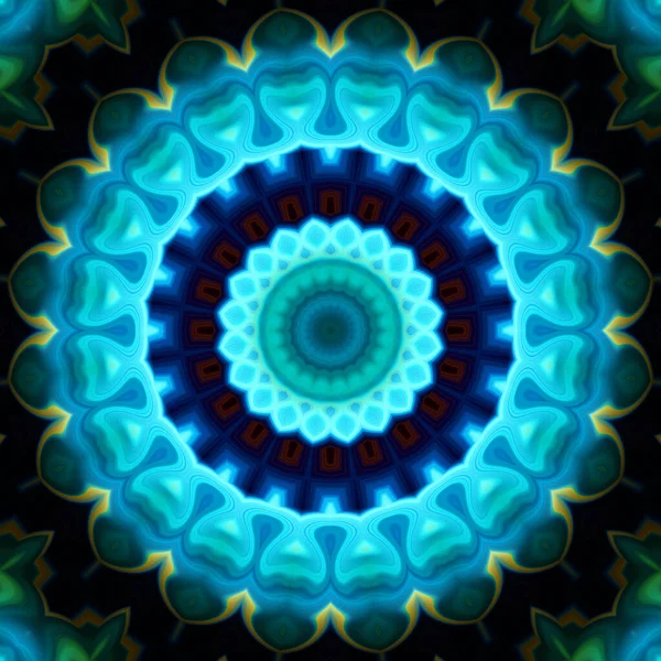 Soyut renkli yaratıcı dijital mandala arkaplan görüntüsü 