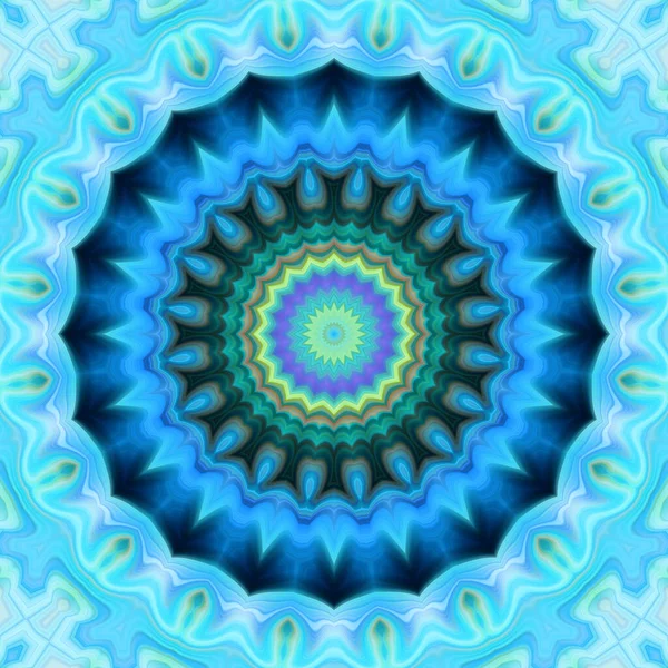 Soyut renkli yaratıcı dijital mandala arkaplan görüntüsü 