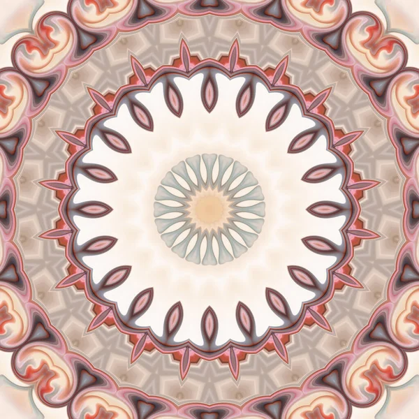Színes Elvont Mandala Háttér Kaleidoszkóp Minta — Stock Fotó