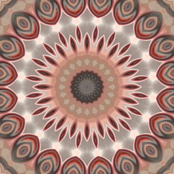 Renkli soyut mandala arkaplanı, kaleydoskop deseni 