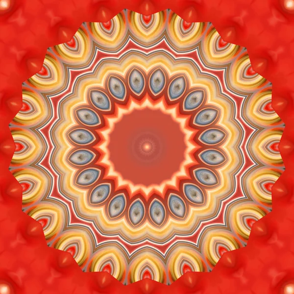 Färgglada Abstrakt Mandala Bakgrund Kalejdoskop Mönster — Stockfoto