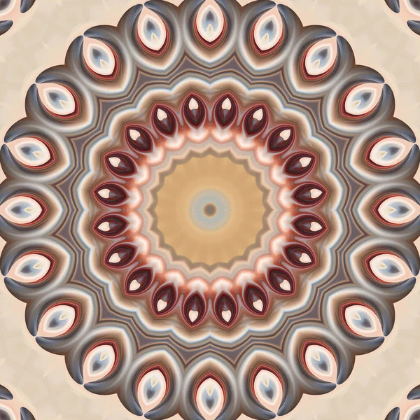 Bunte Abstrakte Mandala Hintergrund Kaleidoskop Muster — Stockfoto