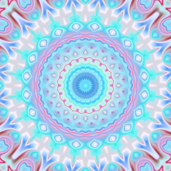 Fundo Mandala Abstrato Colorido Padrão Caleidoscópio — Fotografia de Stock