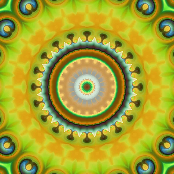 Renkli soyut mandala arkaplanı, kaleydoskop deseni 