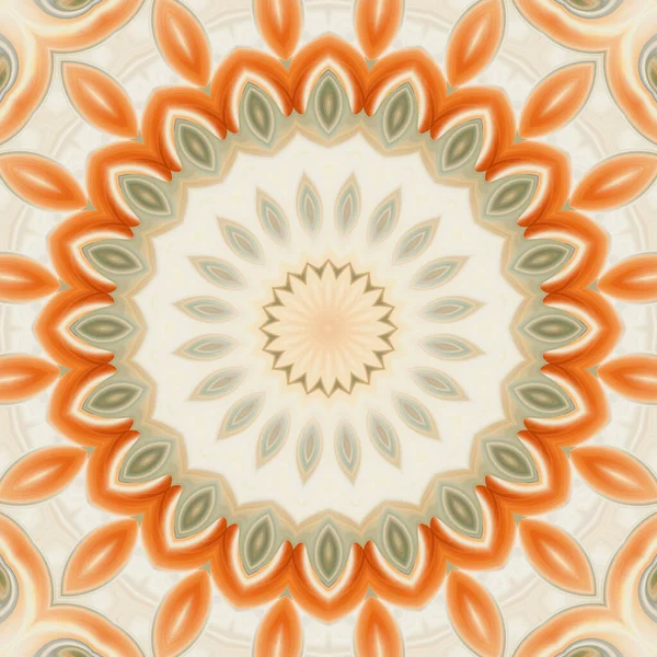 Renkli soyut mandala arkaplanı, kaleydoskop deseni 