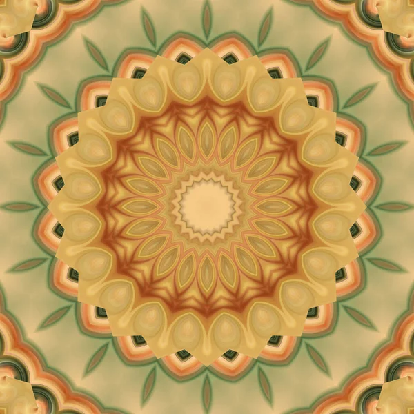 Renkli soyut mandala arkaplanı, kaleydoskop deseni 