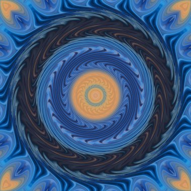 soyut renkli mandala dönüş konsepti arkaplanı 