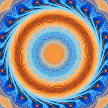 soyut renkli mandala dönüş konsepti arkaplanı 