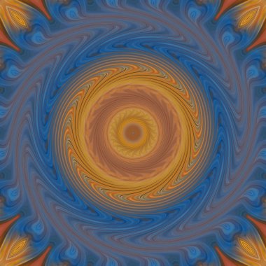 soyut renkli mandala dönüş konsepti arkaplanı 