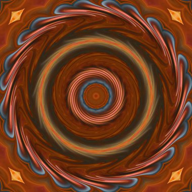 soyut renkli mandala dönüş konsepti arkaplanı 