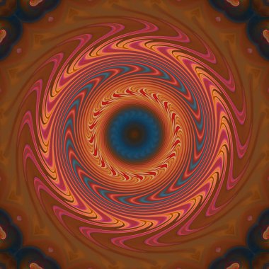 soyut renkli mandala dönüş konsepti arkaplanı 