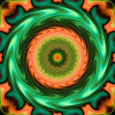 soyut renkli mandala dönüş konsepti arkaplanı 