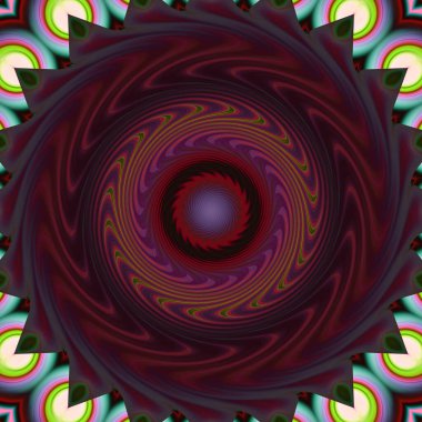 soyut renkli mandala dönüş konsepti arkaplanı 