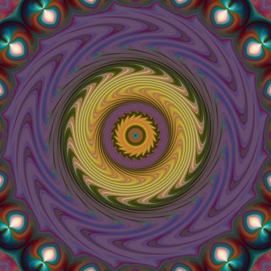soyut renkli mandala dönüş konsepti arkaplanı 