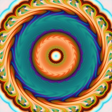 soyut renkli mandala dönüş konsepti arkaplanı 