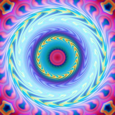 soyut renkli mandala dönüş konsepti arkaplanı 