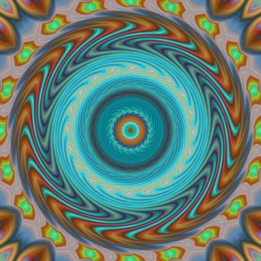 soyut renkli mandala dönüş konsepti arkaplanı 