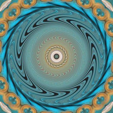 soyut renkli mandala dönüş konsepti arkaplanı 