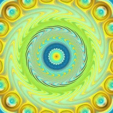 soyut renkli mandala dönüş konsepti arkaplanı 