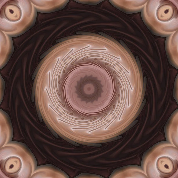 Abstrato Mandala Colorido Twirl Fundo Conceito — Fotografia de Stock