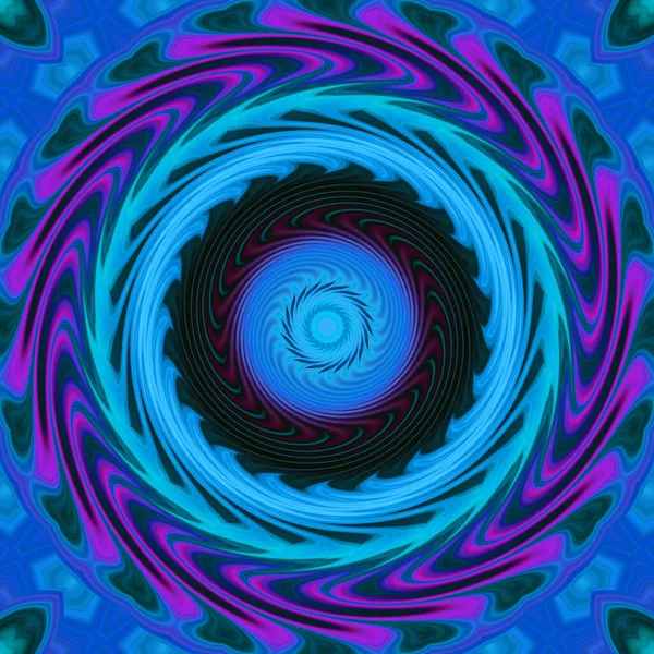 Abstract Colorful Mandala Twirl Concept Background — стоковое фото