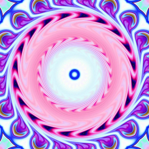 Astratto Colorato Mandala Twirl Concetto Sfondo — Foto Stock