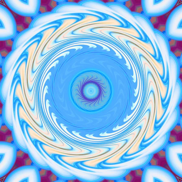 Abstract Colorful Mandala Twirl Concept Background — Photo