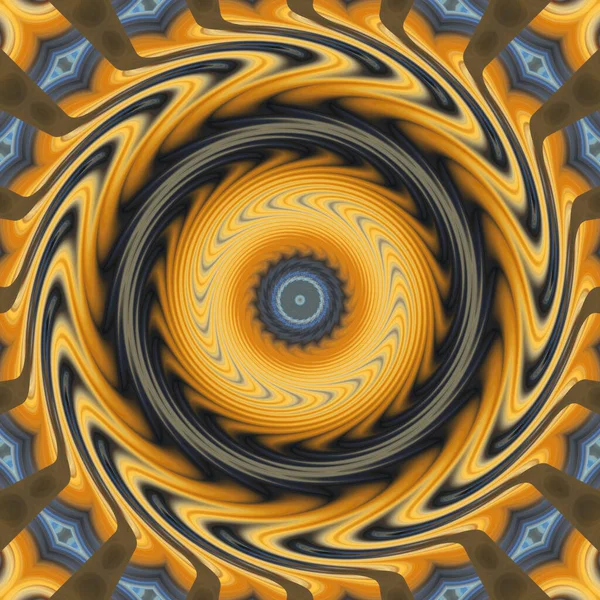 Abstract Colorful Mandala Twirl Concept Background — Photo