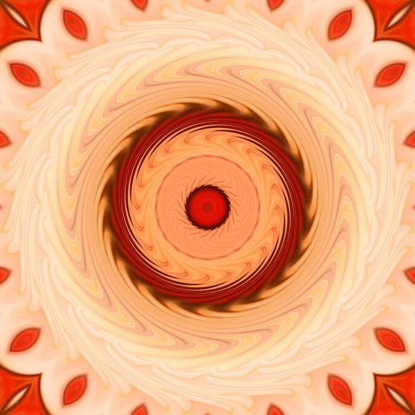 Abstract Colorat Mandala Twirl Concept Fundal — Fotografie, imagine de stoc