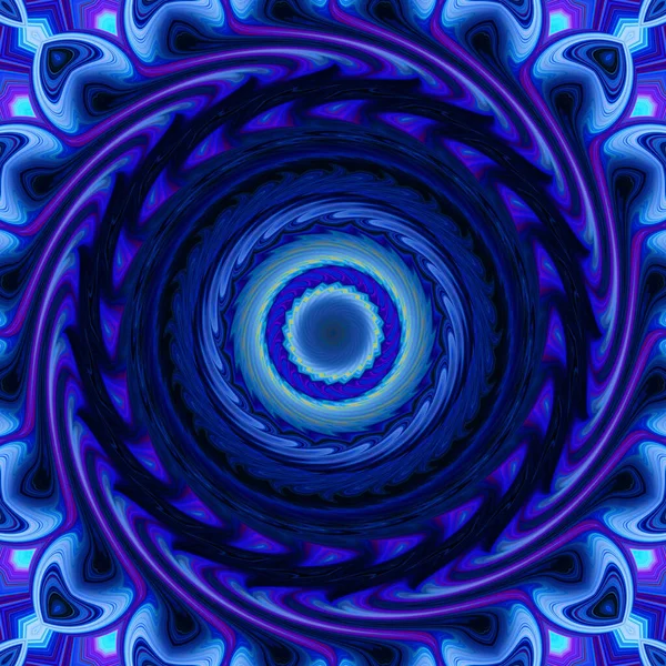 Abstrato Mandala Colorido Twirl Fundo Conceito — Fotografia de Stock