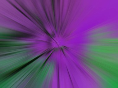 Renkli, hızlı, yüksek hızlı, bulanık zoom arkaplanı. Dinamik patlama flaşı. İvme etkisi.