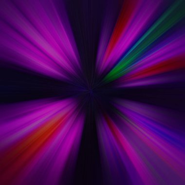 Renkli, hızlı, yüksek hızlı, bulanık zoom arkaplanı. Dinamik patlama flaşı. İvme etkisi.