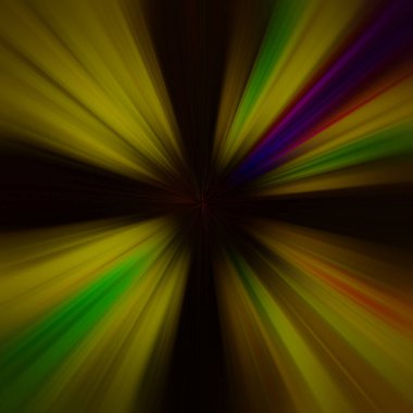 Renkli, hızlı, yüksek hızlı, bulanık zoom arkaplanı. Dinamik patlama flaşı. İvme etkisi.