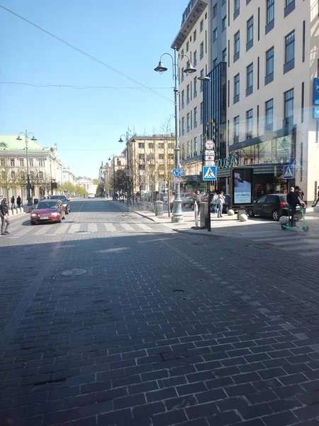 Vilnius Cidade Centro Dia Tempo Vista — Fotografia de Stock