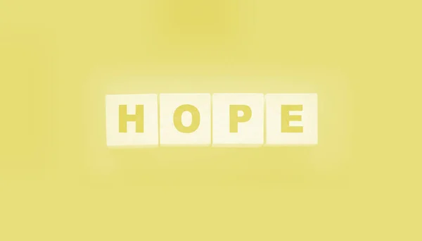 Wooden Cubes Word Hope States Mind Concept Healthcare Life Concept — Stock Photo, Image