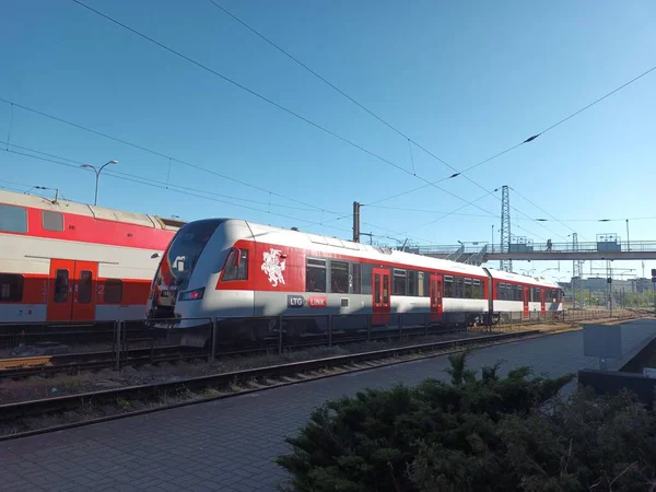 Stazione Ferroviaria Giorno Vista Ora — Foto Stock