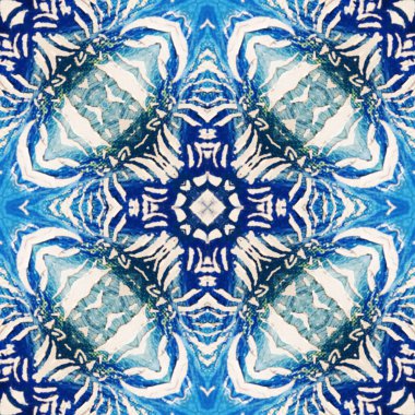 soyut süslemeli arkaplan, ortaçağ fayansları konsepti 