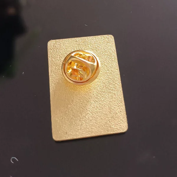 Золотая Монета Черном Фоне — стоковое фото