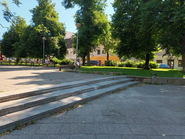 City Streets View Summer Vilnius Litvánia — Stock Fotó