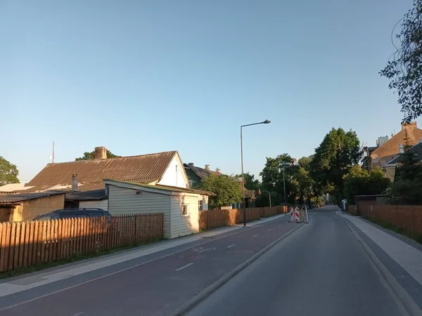 Ville Vue Sur Les Rues Été Vilnius Lituanie — Photo