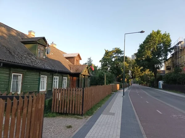 City Streets View Summer Vilnius Litvánia — Stock Fotó