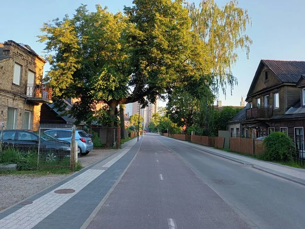 City Streets View Summer Vilnius Litvánia — Stock Fotó