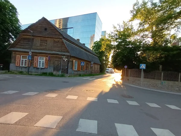 Utsikt Över Stadens Gator Sommaren Vilnius Litauen — Stockfoto