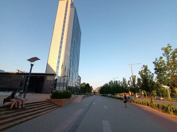 Vista Strade Della Città Estate Vilnius Lituania — Foto Stock