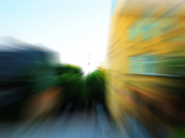 Vilnius blurred city motion background, Lithuania