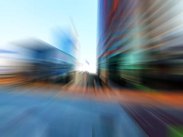 Vilnius blurred city motion background, Lithuania