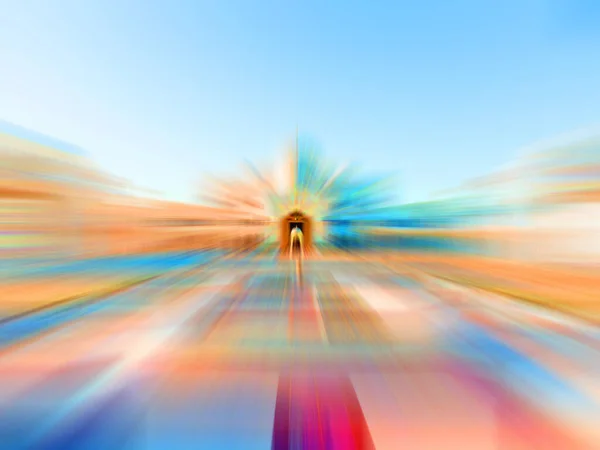 Abstract Colorful Blurred Background Fast Motion Concept — Photo