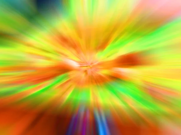 Colorato Veloce Alta Velocità Sfocatura Zoom Sfondo Esplosione Dinamica Effetto — Foto Stock